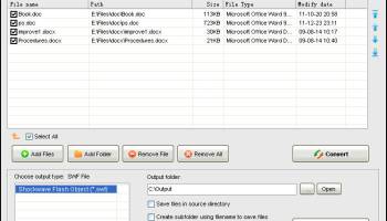 Okdo Doc Docx to Swf Converter screenshot