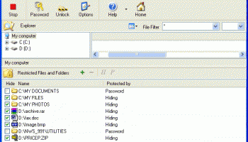 Hide Files & Folders screenshot