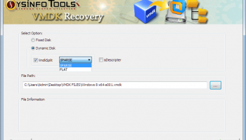 Sysinfo VMDK Recovery Software screenshot