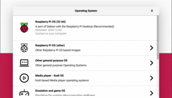 Raspberry Pi Imager screenshot