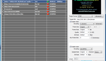 IP Video Transcoding Live screenshot