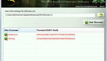 Xfire Password Decryptor screenshot