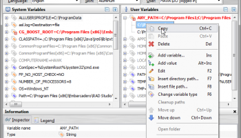 Rapid Environment Editor screenshot
