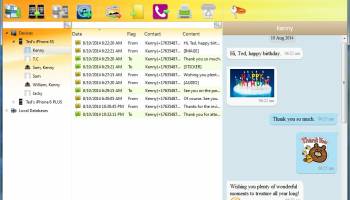 Backuptrans iPhone Viber Transfer screenshot