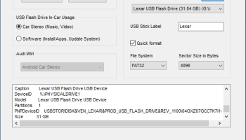 USB Formatter for Car Stereo screenshot