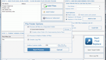 Excel  Search and Replace Batch screenshot