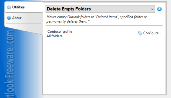 Delete Empty Folders for Outlook screenshot
