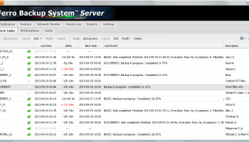 Ferro Backup System screenshot