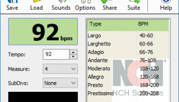 TempoPerfect Computer Metronome screenshot