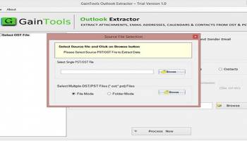 GainTools Outlook Extractor screenshot
