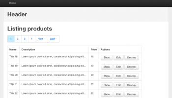 Bootstrap screenshot