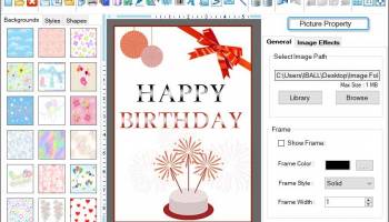 Design Birth day Card screenshot