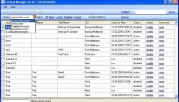 Account Lockout Manager for AD screenshot
