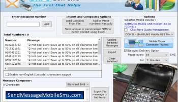 Send Message Mobile SMS screenshot