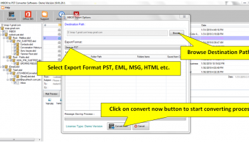 Inspire MBOX to PST Converter screenshot