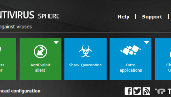 TrustPort Antivirus Sphere screenshot