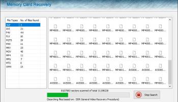 Recover Memory Card Data screenshot