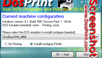 DosPrint screenshot
