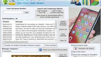 Bulk SMS Android screenshot