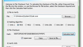 File Checksum Tool screenshot