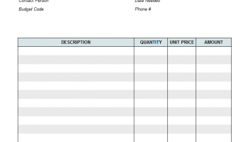 Printable Invoice Template screenshot