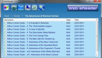 Web-eReader screenshot