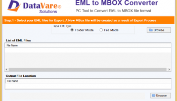 DataVare EML to MBOX Converter Expert screenshot
