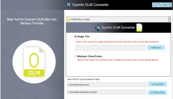 Sysinfo OLM to MBOX Converter screenshot