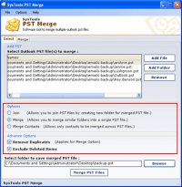 PST Merge Software screenshot