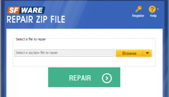 SFWare Repair ZIP File screenshot