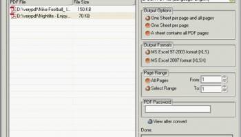 PDF to XLS OCR Converter screenshot