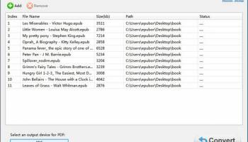 Epubor ePub to PDF Converter screenshot