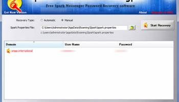 Spark Password Decryptor screenshot