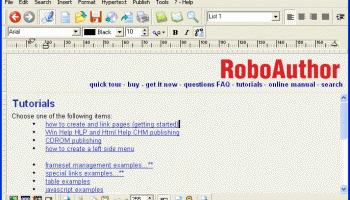 RoboAuthor screenshot