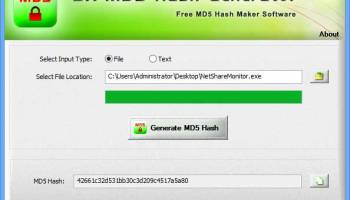 SX MD5 Hash Generator screenshot