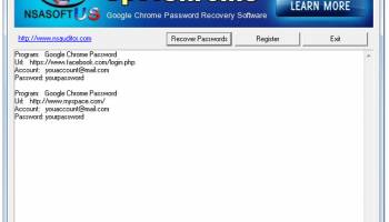 SpotChrome Password Recovery screenshot