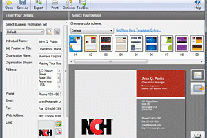 CardWorks Business Card Software Free screenshot