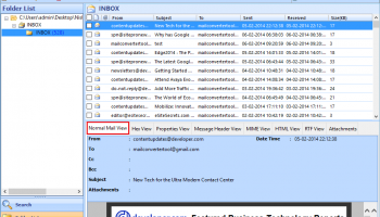 Convert Mailbox to PDF screenshot