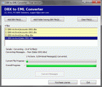 Batch Convert DBX to EML screenshot