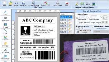 2D Barcode Software screenshot