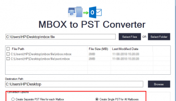 SysBud MBOX to PST Converter screenshot