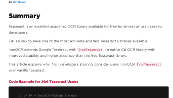 How to use Tesseract OCR in C# screenshot