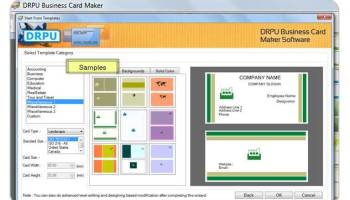 Business Cards Printing Software screenshot