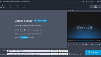 Aiseesoft HD Video Converter screenshot