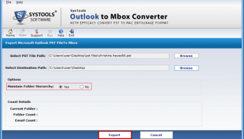 PST to MBOX Converter screenshot