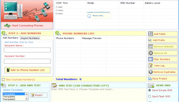 Bulk SMS Sender Multiphone v5.0 screenshot
