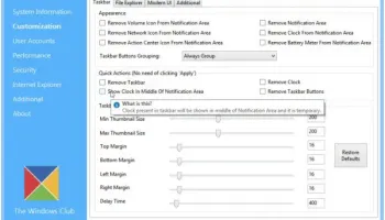 Ultimate Windows Tweaker for Win 8 screenshot