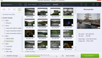 myPhoto Recovery screenshot