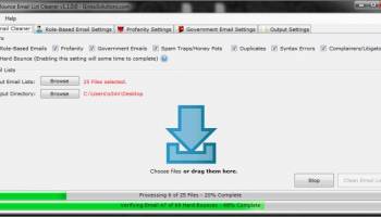 NoBounce Email List Cleaner screenshot