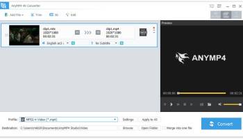 AnyMP4 4K Converter screenshot